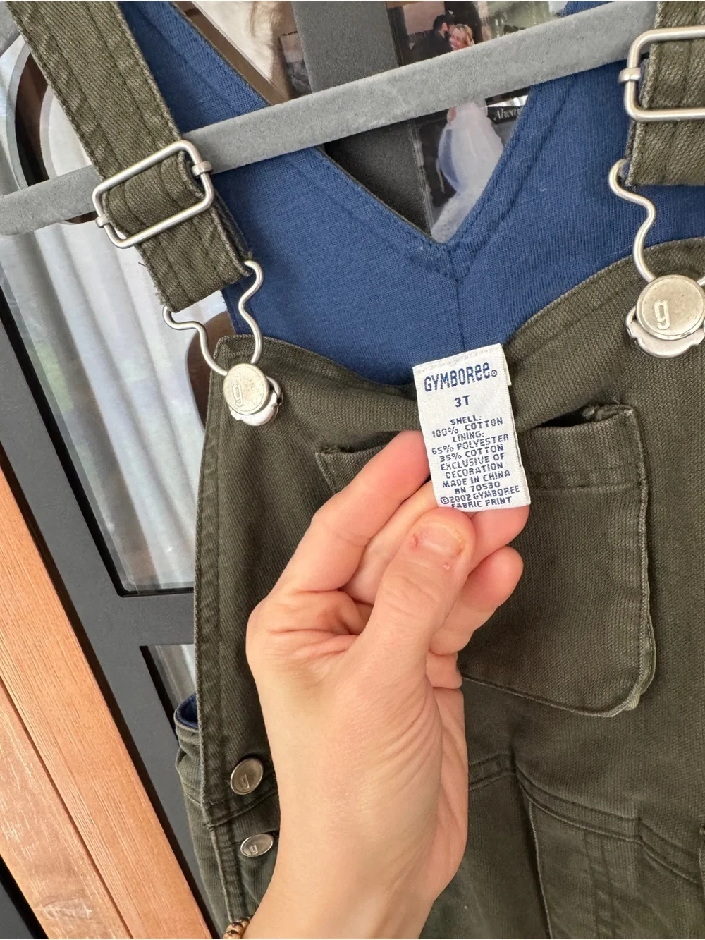 Vintage 2002 Gymboree overalls olive green toddler boy jumpsuit cargo y2k denim